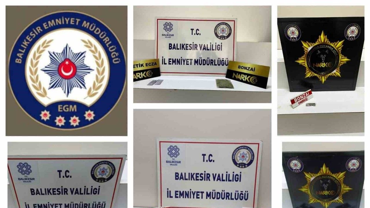 Balıkesir’de polisten 4 şüpheliye uyuşturucu operasyonu