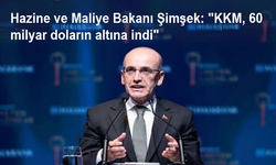 Hazine ve Maliye Bakanı Şimşek: "KKM, 60 milyar doların altına indi"