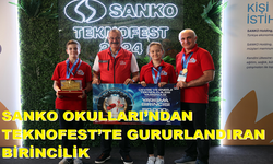 SANKO OKULLARI’NDAN TEKNOFEST’TE GURURLANDIRAN BİRİNCİLİK