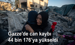 Gazze'de can kaybı 44 bin 176’ya yükseldi