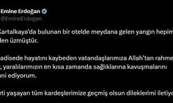 Emine Erdoğan’dan Kartalkaya’daki yangında hayatını kaybedenler için taziye mesajı