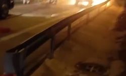 Otomobil alevlere teslim oldu: O anlar kamerada