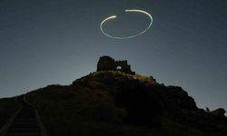 700 yıllık Kov Kalesi’nde perseid meteor yağmuru büyüledi