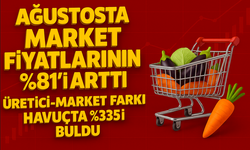 Ağustosta Market Fiyatlarının %81’i Arttı: Üretici–Market Farkı Havuçta %335’i Buldu