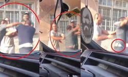 Belindeki bıçakla tekmeli yumruklu kavgaya girdi, sokak boks ringine döndü