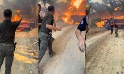 Çanakkale’deki orman yangınında bir itfaiye aracı yandı, itfaiye erleri canını zor kurtardı