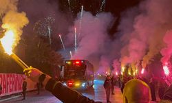 Galatasaray, Antalya’da Şampiyonlar Ligi müziğiyle karşılandı