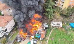 Sarıyer’de oto tamirhane deposunda yangın paniği: Dükkan kullanılamaz hale geldi