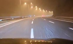 Sürücüler Dikkat! TEM’in Bolu geçişinde tipi şeklinde kar yağışı