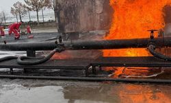 Diyarbakır’da ham petrol havuzunda yangın
