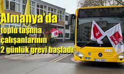 Almanya’da toplu taşıma çalışanlarının 2 günlük grevi başladı