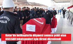 Katar’da helikopterin düşmesi sonucu şehit olan ASELSAN teknisyenleri için töreni düzenlendi