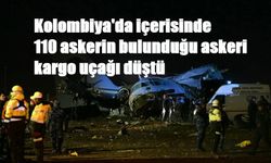 Kolombiya'da içerisinde 110 askerin bulunduğu askeri kargo uçağı düştü