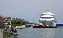 Rus turistler aylar sonra kruvaziyer ile Samsun’da
