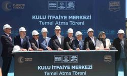 Başkan Altay Cihanbeyli ve Kulu’yu ziyaret etti, Kulu İtfaiye Merkezi’nin temelini attı