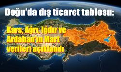 Doğu’da dış ticaret tablosu: Kars, Ağrı, Iğdır ve Ardahan’ın Mart verileri açıklandı