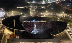 Kanye West konseri havadan görüntülendi