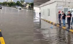 Kapıkule’de yollar göle döndü, tarlalar zarar gördü