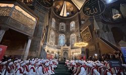 Ayasofya Camii’nde 15 Temmuz şehitleri için 253 hafız tarafından hatim duası okundu