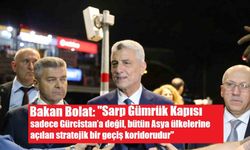 Bakan Bolat: "Sarp Gümrük Kapısı sadece Gürcistan’a değil, bütün Asya ülkelerine açılan stratejik bir geçiş koridorudur"