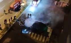 Kayseri’de alev alan elektrikli araç bomba gibi patladı...
