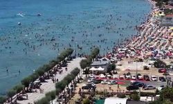 Silivri halk plajı doldu taştı