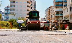 Alanya'da Sıcak Asfalt Çalışmaları devam ediyor