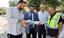 Başkan Ertemur, Pamukkale'de devam eden belediye yatırımları yerinde incelendi