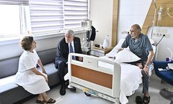 Dervişoğlu, hastanede tedavi gören İYİ Parti Milletvekili Çirkin'i ziyaret etti