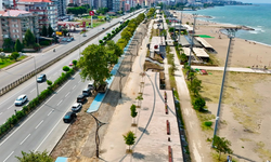 Giresun Belediyesi plajlar bölgesinde otopark çalışması başlattı