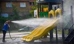 Giresun'daki parklarda temizlik ve bakım çalışmaları başlatıldı