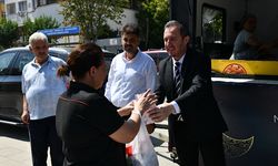 Keşan'da Mevlid Kandili dolayısıyla lokma ikramı yapıldı