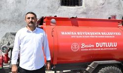 Manisa'da yangın tankeri köyü alevlerden korudu