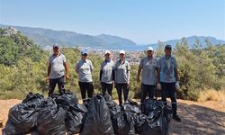 Marmaris'te seyir noktalarında temizlik çalışması yapıldı