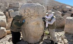 Nemrut Dağı'ndaki heykeller için 5 yıllık koruma çalışması yürütülüyor