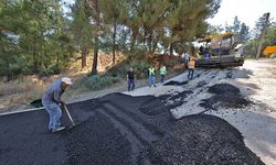 Orhaneli'de 1,5 kilometrelik bağlantı yolu yenilendi