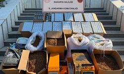 Sakarya'da kaçakçılık operasyonunda makaron ve tütün ele geçirildi