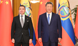 Xi Jinping, Ekvador Devlet Başkanı Noboa ile bir araya geldi