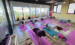 Bodrum'da pilates derslerinden 535 kişi faydalandı