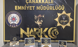 Çanakkale'de 844 gram narkotik madde ele geçirildi