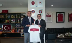 Galatasaray Kulübü Başkanı Özbek, TFF Başkanı Hacıosmanoğlu'nu ziyaret etti