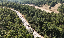 İnegöllüler kurtuluşun 104. yılında 5 kilometrelik yürüyüşe katıldı