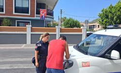 Marmaris'te çöp konteyneri yanına moloz döken kişiye ceza