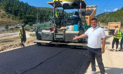 Mudanya'da 1,1 kilometrelik yolda asfalt çalışması başladı