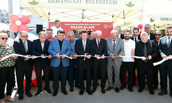 Osmangazi'de 62 tezgahlı pazar alanı hizmete açıldı