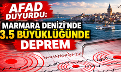 AFAD Duyurdu: Marmara Denizi'nde 3.5 Büyüklüğünde Deprem