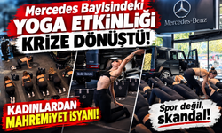 Spor değil skandal! Mercedes Bayisindeki Yoga Etkinliği Krize Dönüştü! Kadınlardan Mahremiyet İsyanı