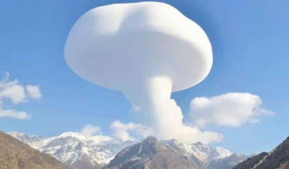 Şırnak'ta mantar bulutu görüldü