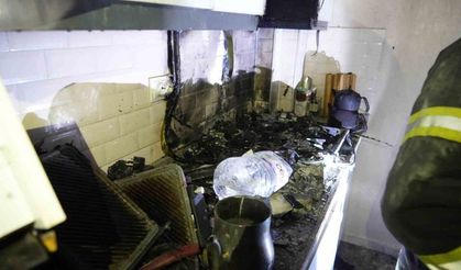 Burdur’da mutfakta çıkan yangında 1 kişi dumandan etkilendi