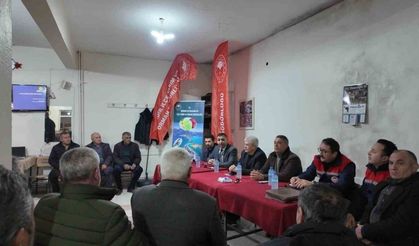 Eğirdir’de elma iç kurduyla mücadele için iyi tarım uygulamaları toplantısı